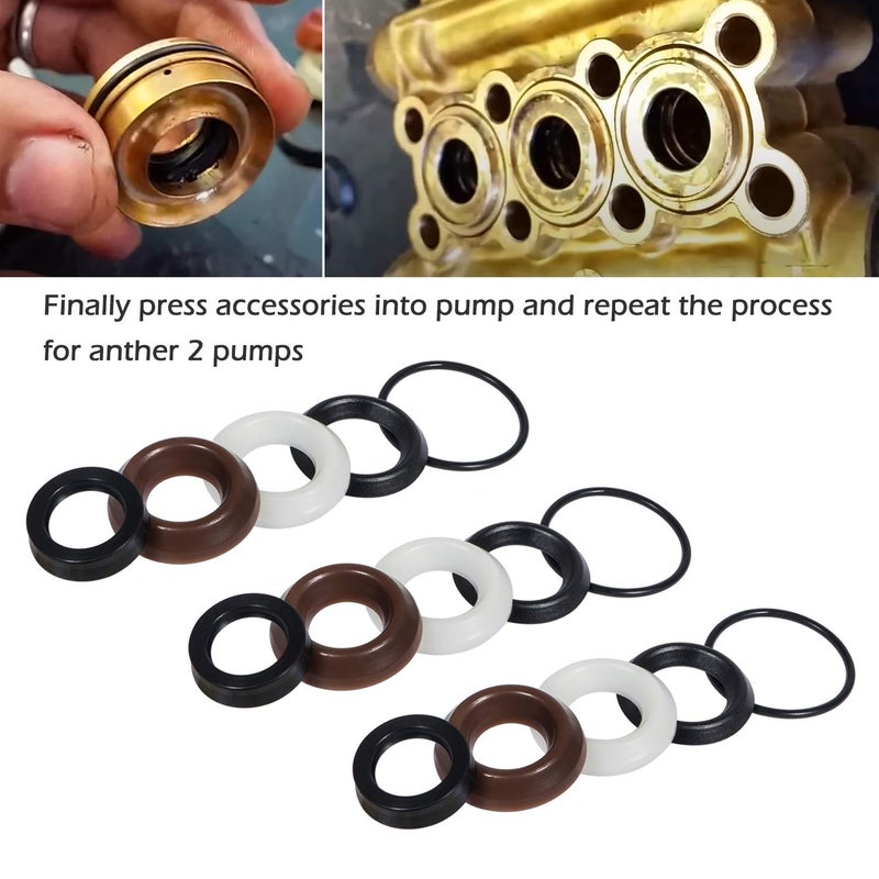 Bonbo Packing Water Seal Kit 5019006400 Fits for ZWD & ZWDK Series 15mm Pumps Piston Pressure Washer Seal Kit - Image 5